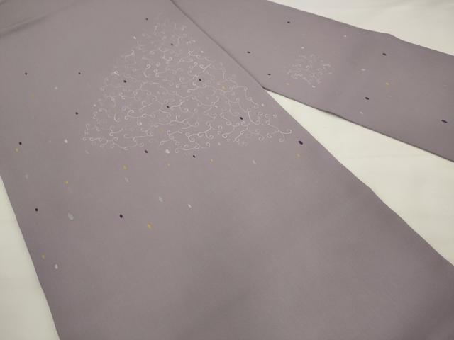 平和屋着物●塩瀬 九寸名古屋帯 唐草文 正絹 逸品 AABJ7068pf