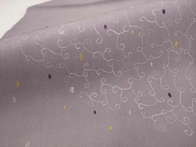 平和屋着物●塩瀬 九寸名古屋帯 唐草文 正絹 逸品 AABJ7068pf