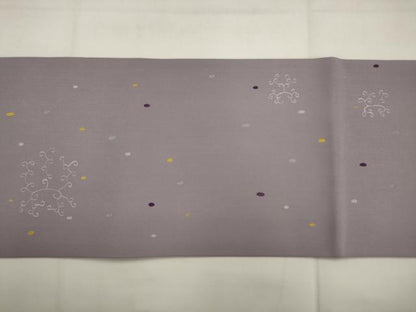 平和屋着物●塩瀬 九寸名古屋帯 唐草文 正絹 逸品 AABJ7068pf