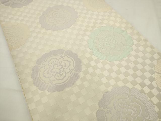平和屋着物●六通柄袋帯　唐織　九百錦有職　花丸文　正絹　逸品　AABJ7071pf