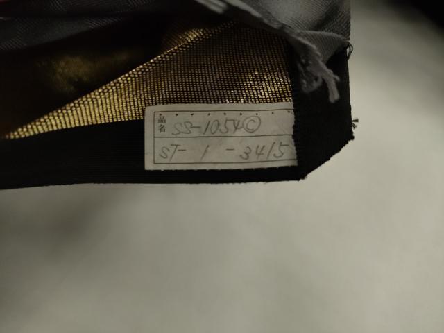 平和屋着物●六通柄袋帯　幾何学文様　金糸　正絹　逸品　AABJ7074pf