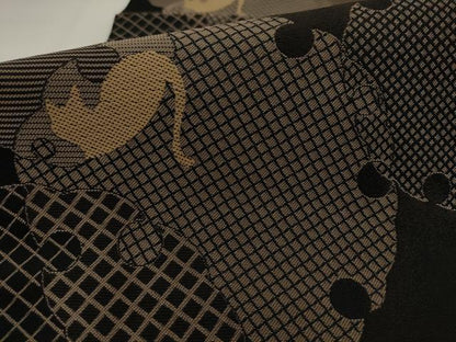 平和屋着物●八寸名古屋帯　雪輪重ね文　猫　AABJ7079pf