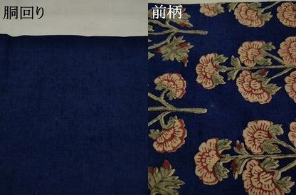 平和屋着物●九寸名古屋帯　紬地　草花文　正絹　逸品　AABJ7083pf