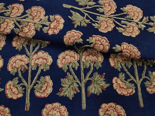 平和屋着物●九寸名古屋帯　紬地　草花文　正絹　逸品　AABJ7083pf