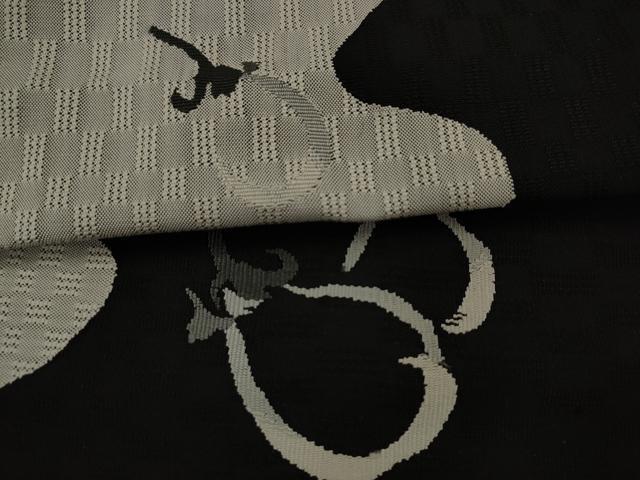 平和屋着物●綴れ　八寸名古屋帯　成り物　茄子　正絹　逸品　AABJ7084pf