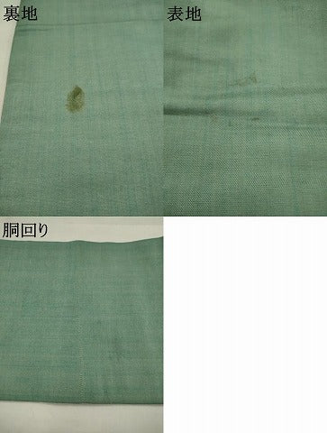 平和屋着物●アンティーク　大正ロマン　九寸名古屋帯　総手刺繍　草花文　金糸　正絹　逸品　AABJ7087pf