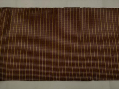 平和屋着物●全通柄九寸名古屋帯　格子　正絹　逸品　AABJ7108pf