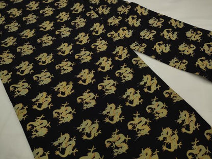 平和屋着物●アンティーク　大正ロマン　全通柄九寸名古屋帯　龍　正絹　逸品　AABJ7112pf