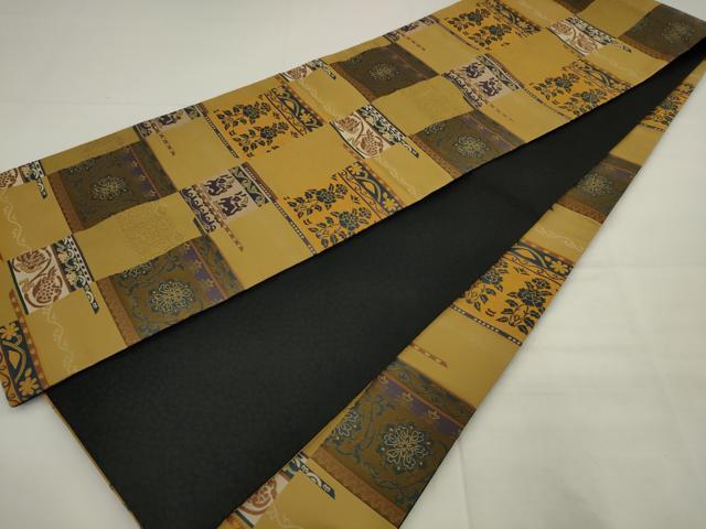 平和屋着物●全通柄袋帯　名物裂　AABJ7118pf