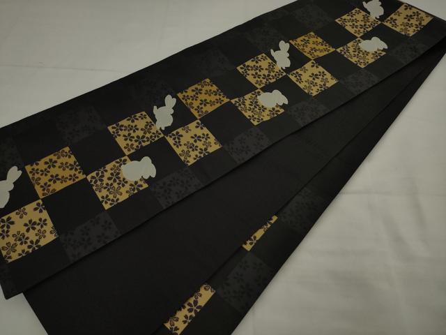 平和屋着物●六通柄京袋帯　跳び兎　AABJ7123pf
