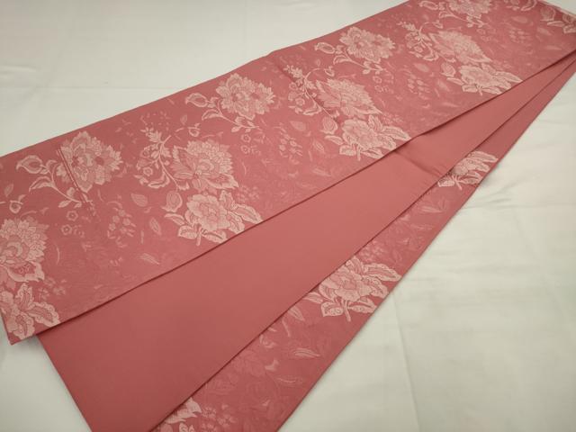 平和屋着物◎六通柄袋帯　更紗花文　正絹　逸品　AABJ7133pf