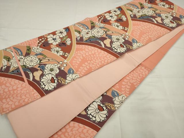 平和屋着物◎六通柄袋帯　唐織　辻が花　正絹　逸品　AABJ7136pf