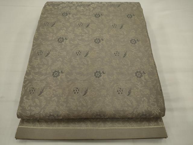 平和屋着物◎六通柄京袋帯　草花文　正絹　逸品　AABJ7143pf