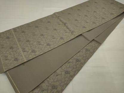 平和屋着物◎六通柄京袋帯　草花文　正絹　逸品　AABJ7143pf