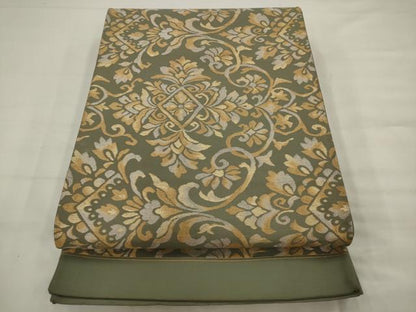 平和屋着物◎六通柄袋帯　飾花文　金銀糸　正絹　逸品　AABJ7152pf