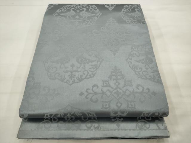 平和屋着物◎六通柄袋帯　双鳥花文　正絹　逸品　AABJ7153pf