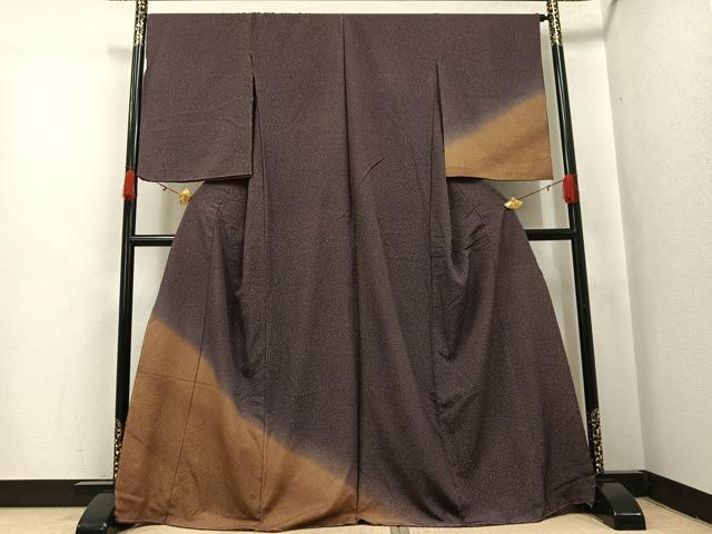 平和屋着物●訪問着　霞文　暈し染め　金彩　仮絵羽　正絹　逸品　未使用　AABJ7165ph