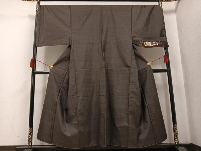 平和屋着物●男性　本場大島紬　絣文様　定山彦一作　証紙付き　正絹　逸品　未使用　AABJ7167ph