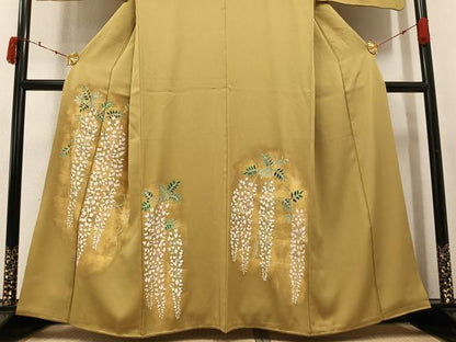 平和屋着物●訪問着　藤花房　金彩　正絹　逸品　AABJ7168ph