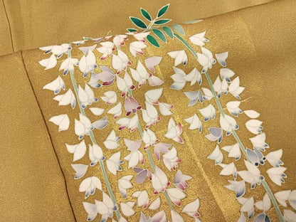 平和屋着物●訪問着　藤花房　金彩　正絹　逸品　AABJ7168ph