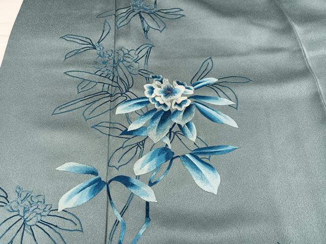 平和屋着物●中国三大刺繍　相良刺繍　訪問着　総刺繍　枝花文　正絹　逸品　AABJ7170ph