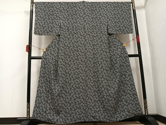 平和屋着物●江戸小紋　菊唐草文　正絹　逸品　AABJ7173ph
