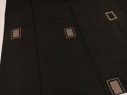 平和屋着物●本場大島紬　地空き　一元7マルキ　色紙文　正絹　逸品　AABJ7176ph