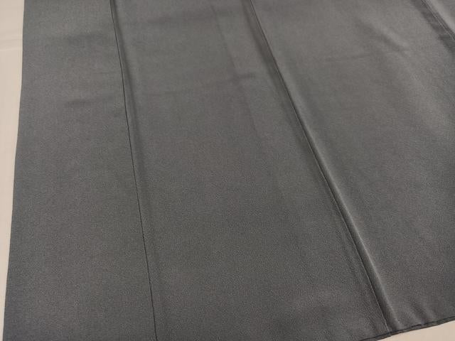 平和屋着物●上質な色無地　豆がら茶色　正絹　逸品　AABJ7182ph