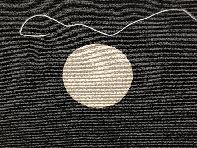 平和屋着物●豪華黒留袖　作家物　駒刺繍　菊文　錦寿ちりめん　金彩　仮絵羽　正絹　逸品　未使用　AABJ7189ph