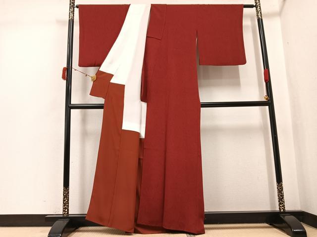 平和屋着物●重要無形文化財　人間国宝　中村勇二郎　江戸小紋　平等院鳳凰　正絹　逸品　AABJ7192ph
