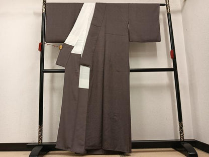 平和屋着物●伝統工芸師　服部光擴　江戸小紋　角通し　正絹　逸品　AABJ7197ph