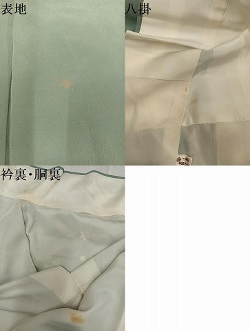 平和屋着物●訪問着　友禅　作家物　枝花文　正絹　逸品　AABJ7209ph