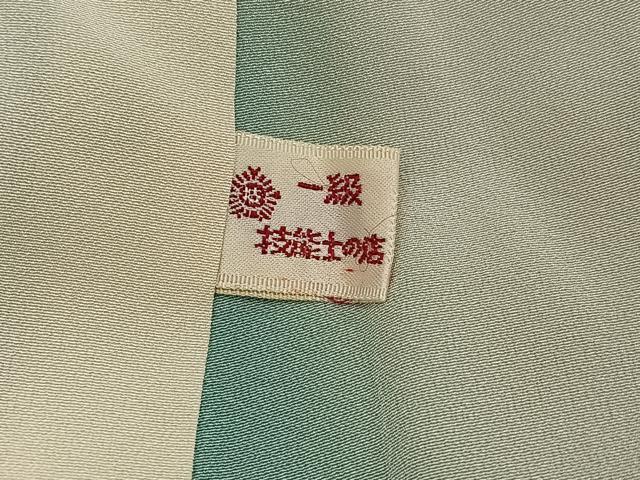 平和屋着物●訪問着　友禅　作家物　枝花文　正絹　逸品　AABJ7209ph