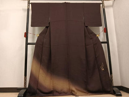 平和屋着物●色留訪問着　霞文　一乃倉　燿変纐纈　暈し染め　正絹　逸品　AABJ7211ph