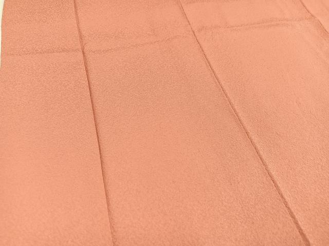 平和屋着物●本草木染作家　瑞鳳　色無地　紋意匠　薄紅色　正絹　逸品　未使用　AABJ7212ph