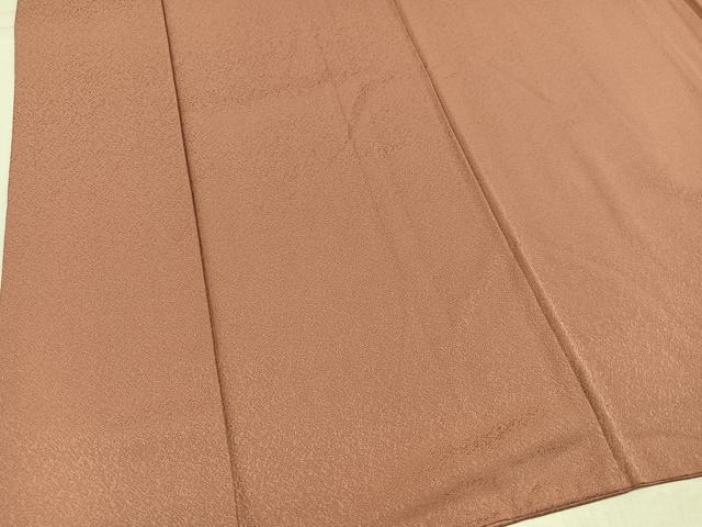 平和屋着物●本草木染作家　瑞鳳　色無地　水柿色　正絹　逸品　AABJ7214ph