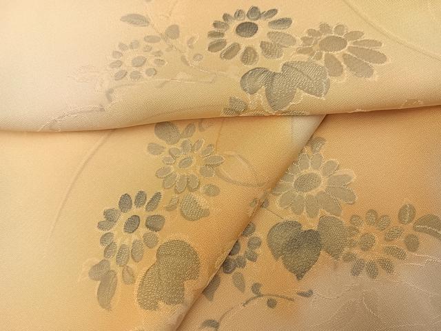 平和屋着物●上質な小紋　地紋起こし　草花文　暈し染め　正絹　逸品　AABJ7221ph