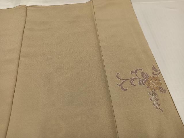 平和屋着物●豪華色留袖　駒刺繍　地紙草花文　暈し染め　金彩　正絹　逸品　AABJ7244ph