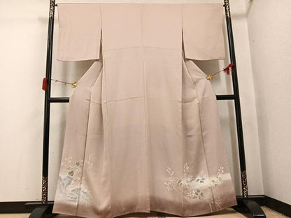平和屋着物●豪華色留袖　友禅　枝花文　暈し染め　正絹　逸品　AABJ7251ph