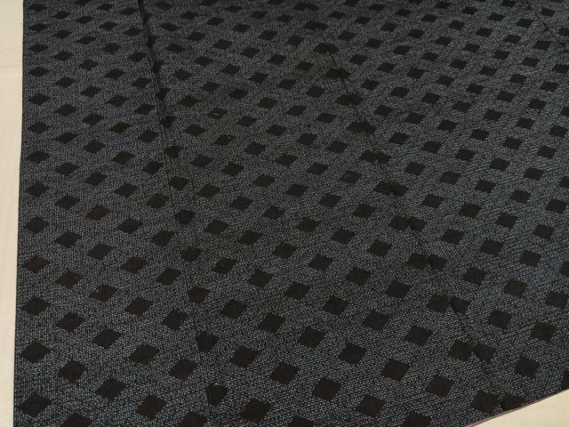 平和屋着物●本場結城紬　重要無形文化財　100亀甲　菱文　正絹　逸品　AABJ7257ph