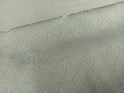 平和屋着物●上質な色無地　利休鼠色　立波地紋　正絹　逸品　未使用　AABJ7273ph