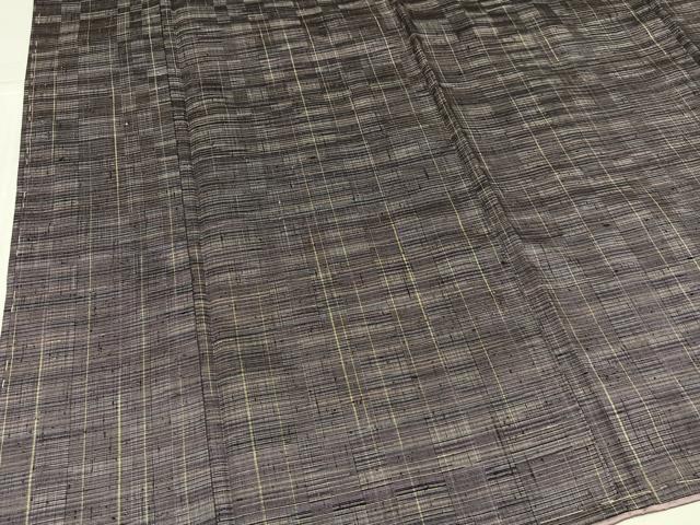 平和屋着物●上質な紬　幾何学文様　正絹　逸品　未使用　AABJ7281ph