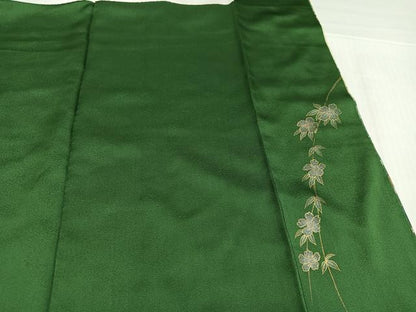 平和屋着物●訪問着　花鳥文　暈し染め　金銀彩　正絹　逸品　AABJ7286ph