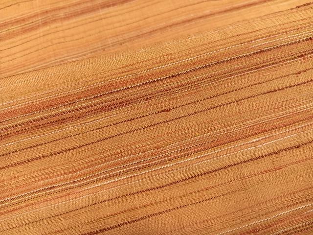 平和屋着物●上質な紬　横段文　正絹　逸品　AABJ7288ph
