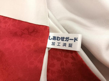 平和屋着物●豪華振袖・長襦袢(無双仕立て)セット　花尽くし　金彩　正絹　逸品　AABJ7298ph