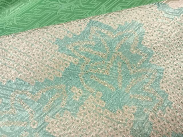 平和屋着物●豪華振袖　総絞り　雲重ね花文　正絹　逸品　AABJ7307ph