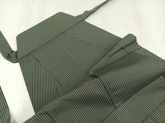 平和屋着物●男性　馬乗り袴　縞　正絹　逸品　AABJ7314ph
