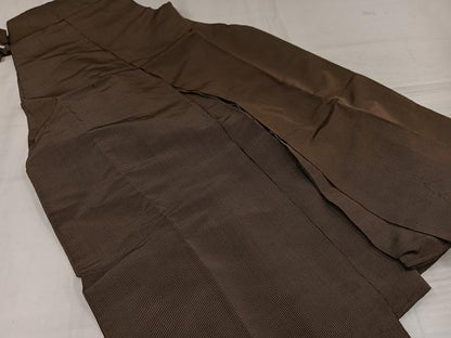 平和屋着物●男性　馬乗り袴　縞　正絹　逸品　AABJ7315ph