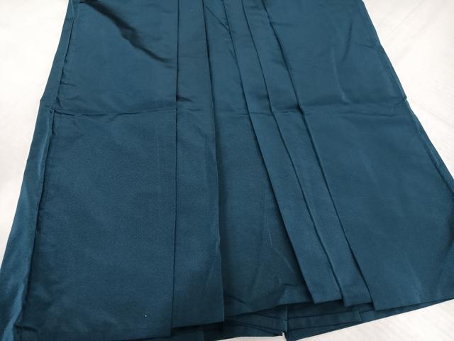 平和屋着物●男性　馬乗り袴　色無地　高麗納戸色　AABJ7316ph