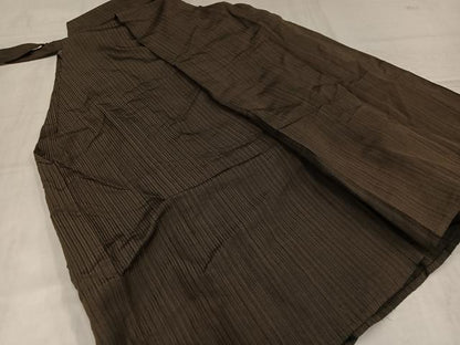 平和屋着物●男性　馬乗り袴　縞　正絹　逸品　AABJ7319ph